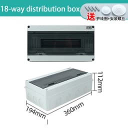 HT Series Junction Box 2/3/5/8/12/15/18/24 WAY PC Plastic Outdoor Electrical IP65 Waterproof Distribution Box Switch Box
