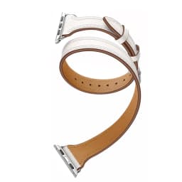 Strap For Apple Watch Band 44mm 45mm 42mm 40mm 49mm 41mm Genuine Leather Double Tour Bracelet iwatch series ultra 8 7 SE 6 5 4 3
