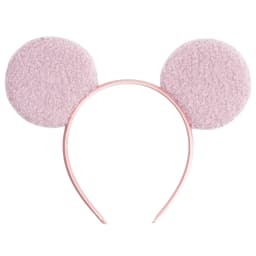 1pc Fashion Woolen Hairband Simple Solid Color Mickey Mouse Ear Headband Daily Party Theme Park Wear Women Hair Accessory
