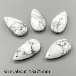 Water Drop Shape Stone Charms Faceted Amazonite Pendant Natural Gems Crystal Charms For Jewelry Making DIY Necklace 13x18mm
