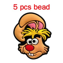 5pcs Silicone Cartoon Beads DIY Pacifier Chain Baby Oral Care Pacify Accessory Part