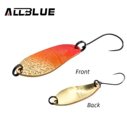 BLUX Fishing Lure 3g Mini Metal Spoon Area Trout Colorful Brass Copper Bait Freshwater Stream Tackle for Chub Perch Salmon