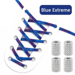 Elastic Round Printed Shoe Laces Diamond Metal Buckle No Tie Shoelaces Without Ties Shoelace for Sneakers Woman Man Shoestrings