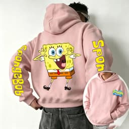 Happy SpongeBob SquarePants Cartoon Anime 2026 New Spring and Autumn Fashion Hoodies for Men and Women