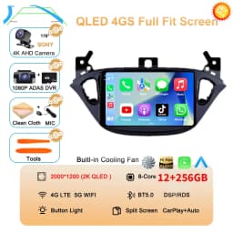 Android 16 Auto For Opel Corsa E 2015-2019 For Opel Adam 2013-2016 Multimedia Video Player Radio Carplay Car GPS WIFI+4G Stereo
