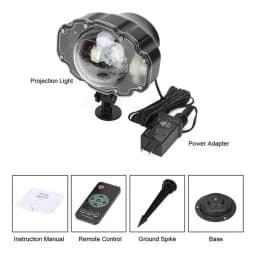 DACHAN Snowfall LED Light Projector, Snow Falling Projector Lamp Dynamic Snow Effect Spotlight for Garden Outdoor Wedding Gift