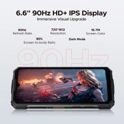 DOOGEE Fire 5 Rugged Phone 13000mAh Large Battery 6.6'' HD+ Display 12GB RAM (3GB+GB) 64GB ROM Android 15 NFC Smartphone