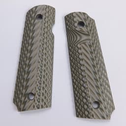 1Pair Tactics Full Size G10 Material Peacock Textured 1911 Grips Patches DIY Making Replace Accessories Scales Decor Slabs