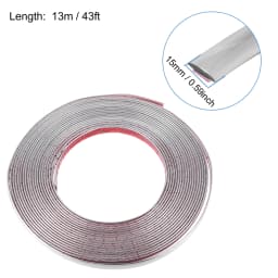 3M/5M Exterior Car Chrome Body Strip Bumper Auto Door Protective Moulding Styling Trim Sticker 6MM 8MM 10MM 12MM 15MM 20MM 30MM