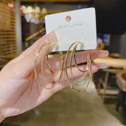 2022 New Trendy Simple Multiple Hoop Earrings For Woman Girls Geometric Irregular Fashion Earrings Party Jewelry