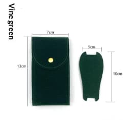 Compact Velvet Watch Storage Bag Soft Anti-scratch Lining Snap Closure for Daily Use Short Trip