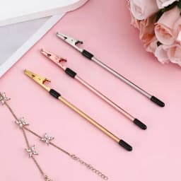 3 Colors Metal Bracelet Helper Tool Hook Pretty Bracelet Helper Easy Jewelry Wearing Tool Aid Assistance for Bracelet Necklace