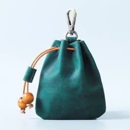 Handmade Vintage Genuine Leather Drawstring Coin Purse Mini Portable Soft Leather Key Wallet For Ladies