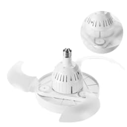 JOYINLED Ceiling Fan with Lighting and Remote Control, Hidden Retractable Blades, Quiet Fan Light, 3 Speeds and Dimmable,White