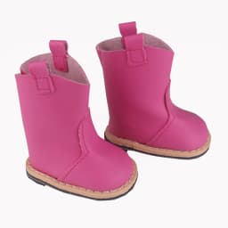 7Cm Doll Boots Pink Leather Cloth Denim Shoes Sneakers Fit 18 Inch American Doll&43cm Baby New Born Doll Girl`s Accessories Toy
