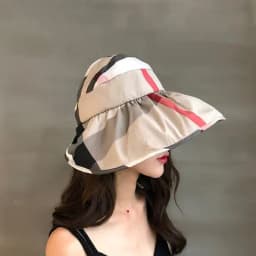 Sun Hat Women's Summer Korean Version Sun Protection Hat Empty Top Sun Hat Face Cover Outside The Beach Folding Sun Hat