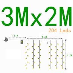 Led Icicle Curtain String Lights Fairy Christmas Lights Garland For Christmas New Year Wedding Home Room Patio Party Decoration