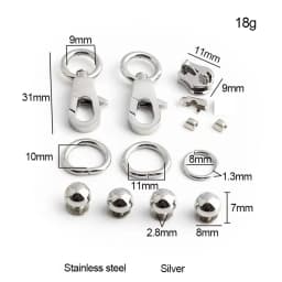 2-10Sets Stainless Steel Metal Clasp Turn Locks With Key Twist Lock For Handbag Shoulder Purse Closure Bags Hardware Accessories