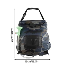 20/40L Portable Camping Shower Bag Solar Shower Bag Camping Bathroom Heating Water Storage Container with Switchable Head