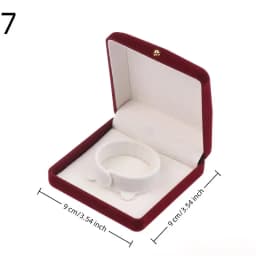 Flocking Gold Buckle Jewelry Box Pendant Ring Necklace Earring Bracelet Display Storage Box Luxury Feelings Packaging Box