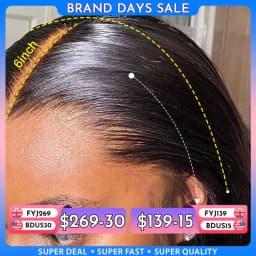 13x6 HD Full Lace Frontal Wigs 250% Invisible HD Lace Front Human Hair Wigs Straight Melt Skins Pre Plucked Brazilian Hair Wig
