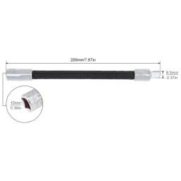 Flexible Socket Extension Bar Set 1/4 3/8 1/2 Inch Shaft Drive Bar Adapter Impact Extender Flexible Socket Extension Rod Bar