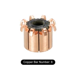 11 Sizes Electric Motor Commutator 7/8/10/12 Gear Teeth 4-10mm ID 11-23mm OD Copper Motor Accessory for Power Tools DC Motors