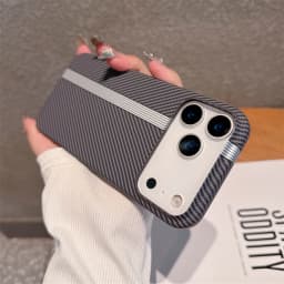 Kevlar Carbon Fibre PC Hard Case for iPhone 18 17 Air 16 Pro Max 15 14 Plus 13 12 11 Shockproof Camera Bumper Ultra Thin Cover