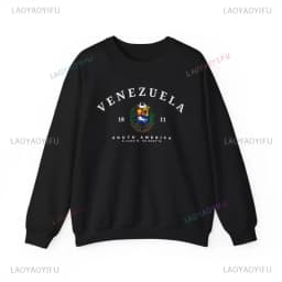 Venezuela-Graphic-Sweatshirt-Venezuela-Badge-Pullovers-Gift-Venezuela-South-America-South-America-Shirt-Soft-Comfortable-Sweater