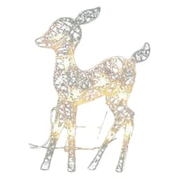 Lighted Christmas Reindeer Water Resistant Solar Light Up Decoration For Garden Batteries Supplied White Elk Garden Lights Dream