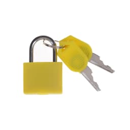 1PCS 30x23mm Small Mini Strong Steel Padlock Travel Suitcase Diary Lock With 2 Keys Colored Plastic Case Padlock Decoration
