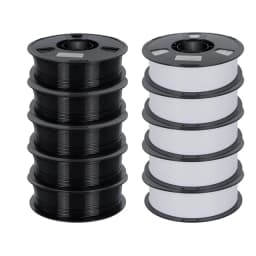 22LBS PETG Filament 3D Printer Filament 10 5 Rolls 1KG 1.75mm Bundle Multicolor Accuracy +/- 0.02mm 10kg 5kg PETG, Plastic Spool