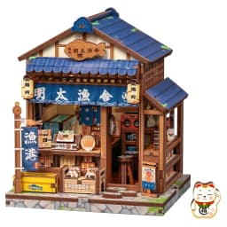 Original CUTEBEE Book Nook Kit DIY Doll House Bookshelf Insert Amazing Gift for Child Morita-Ya Japanese Style DIY Miniature Toy