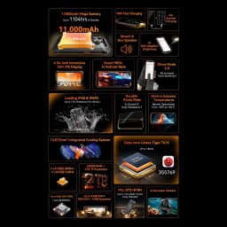 Blackview Oscal Marine 2 Smartphone 6.56'' Display 90Hz 4GB+64G/ 8GB+128GB 16MP Camera 11000mAh Android 15 4G Mobile Phone