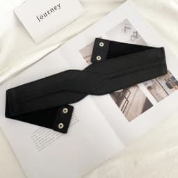 Women Solid Color Wide Belt Corset PU Leather Elastic Skinny Slim Body Waistband Female Lady Coat Suit Decorative Strap Girdle