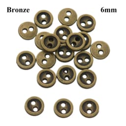 20Pcs Metal Doll Buttons For Doll Clothes Sewing Accessories Round Mini Buttons 3/4/5/6mm For 1/12 1/6 Diy Doll Clothing Buckles