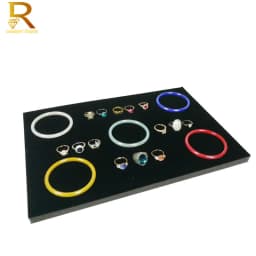 1pc Velvet Earring Jewelry Holder Soft Sponge Stud Organizer Store Counter Jewelry Pad Raiser Ring Storage Display Stand Sheet