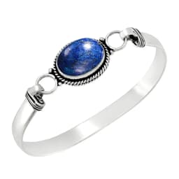 Vintage 925 Silver Bangle Natural Oval Moonstone Bangle Bracelets Handmade Birthstone Bangle Gifts Fine Jewelry for Women Men