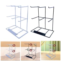 Jewelry Show Stand 2 Tier Decorative Multifunctional Earring Hanging Organizer for Keychains Pendant Bracelet Hairbands Shows