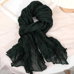 Solid Color 180*90cm Cotton Linen Scarf Retro Autumn Winter New Warm Silk Pleated Retro Thin Long Strip Shawl Men and Women's