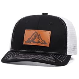 2025 Fashionable and Simple New Mesh Hat Richardson Label Mountain Printed Flat Edge Baseball Hat Outdoor Leisure Sunshade Hat