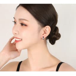 High-quality 925 Sterling Silver Earrings luxury 10mm Circle Zircon Hoop Earring for Grils Woman Wedding party Jewelry Gifts