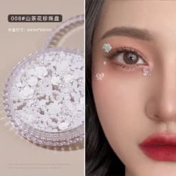 1Box Eyes Face Makeup Facial Decoration Patch Butterfly Diamond Pearl Adhesive Rhinestone Glitter Sequin DIY Nail Art Decoration