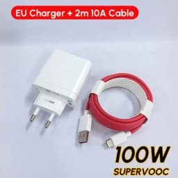 Oneplus Charger Original 100W 80W USB Adapter SUPERVOOC Type C 10A Cable For Oppo Realme Fast Chargers One Plus 15 13 12 11 Pro