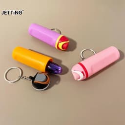 1 Pcs Fashionable Mini Water Bottle Style Keychain Can Hold Small Ornaments Lipstick Etc A Perfect Gift For Travel Daily Wear