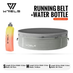 WRELS Waist Bag Invisible Elastic Running Belt Multi-Function Fanny Pack Waterproof Close-Fitting Marathon Waist Belt Bag