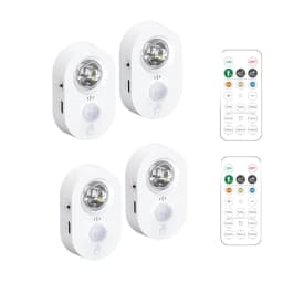 USB Human Body Sensor Led Lamp 3000K-6000K Rechargeable Lights Remote Control For Kitchen Cabinet Wardrobe Bedroom Decoration