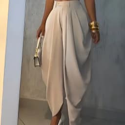 2026 Fall Autumn OL Work Fashion Active Casual Street Solid Color Trouser Women High Waist Jogger Loose Long Harlen Pants