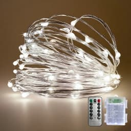 Remote LED Copper String Lights 5M50LED-30M300LED Battery Box Design IP54 Waterproof Flash Wave Steady Modes Festival Home Decor