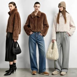 Amii Women's Faux Fur Coat Lapel Collar Oversized Warm Slimming Minimalist Versatile Commuter Winter Women's Coat 12624092